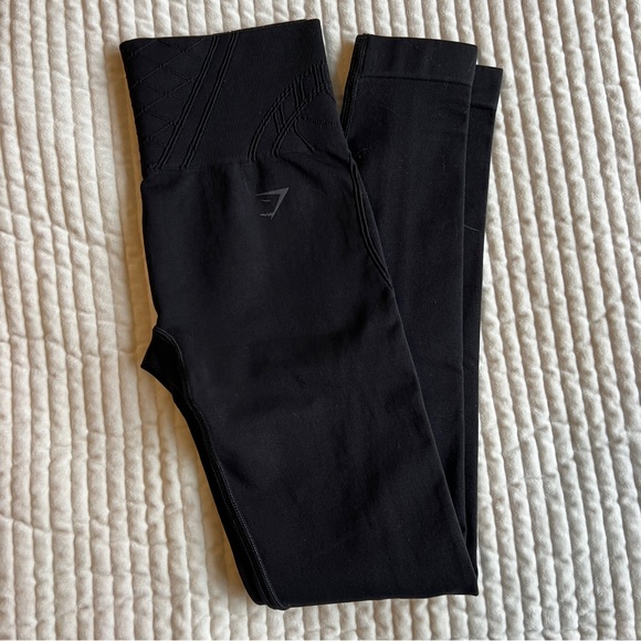 Gymshark CORSET SEAMLESS LEGGINGS blac - Picture 3 of 4